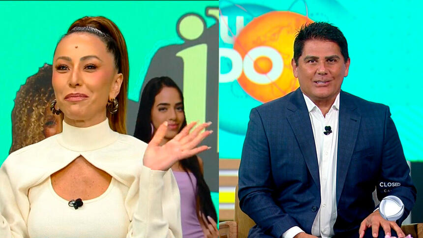 Sabrina Sato e Cesar Filho no Hoje em Dia desta segunda-feira (26/07)