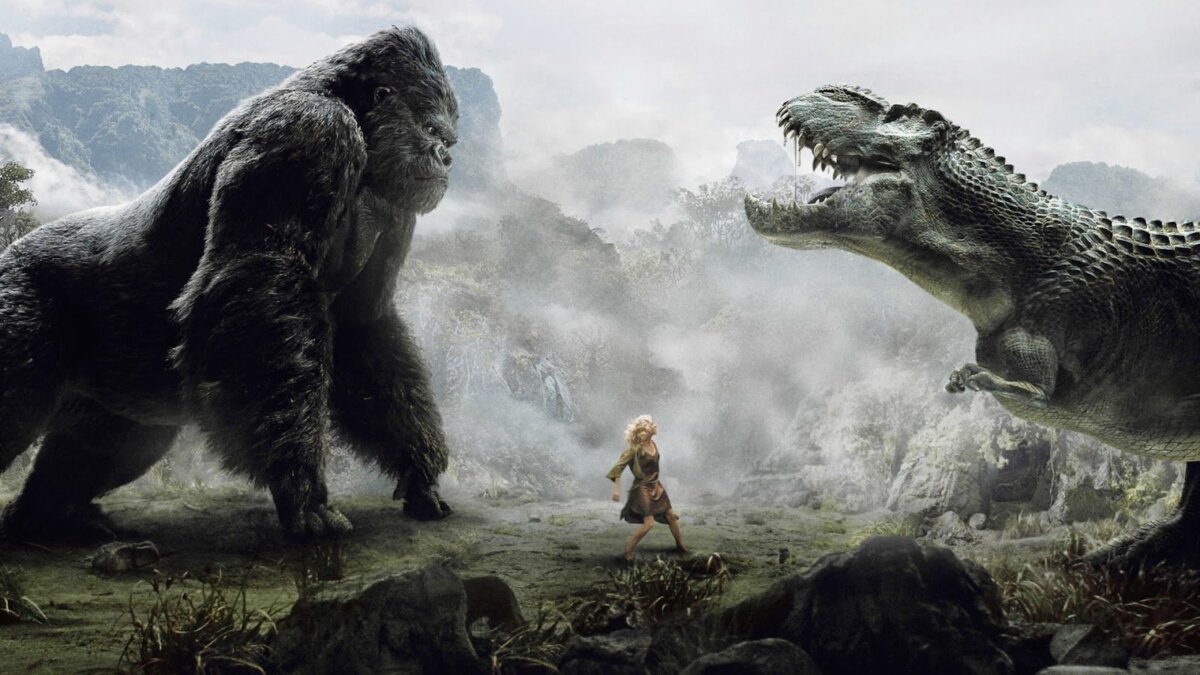 Trecho do filme Kong: A Ilha Da Caveira, exibido pela TV Globo na Temperatura Maxima
