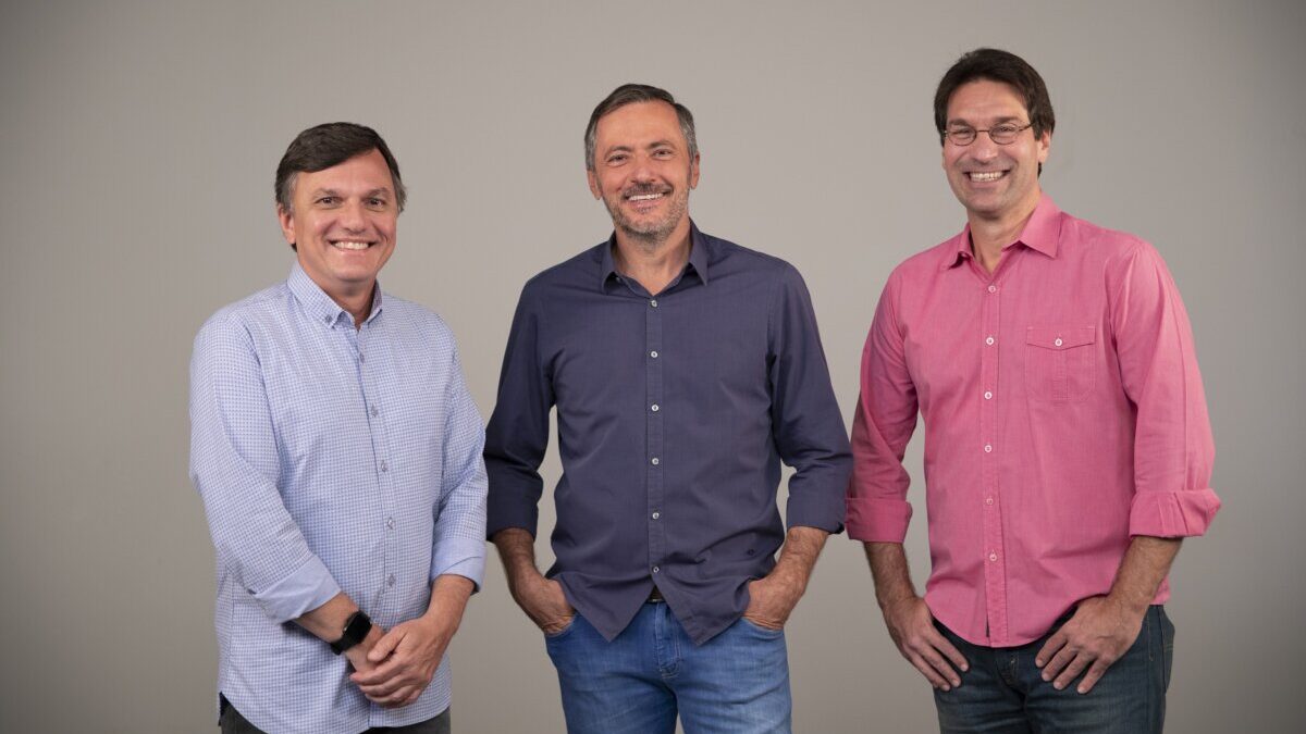 Mauro César Pereira, Vladir Lemos e Arnaldo Ribeiro - apresentadores do Revista do Esporte Debate