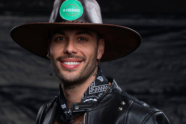 Gui Araújo com chapéu do fazendeiro