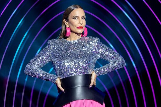 Ivete Sangalo nos estúdios do The Masked Singer Brasil