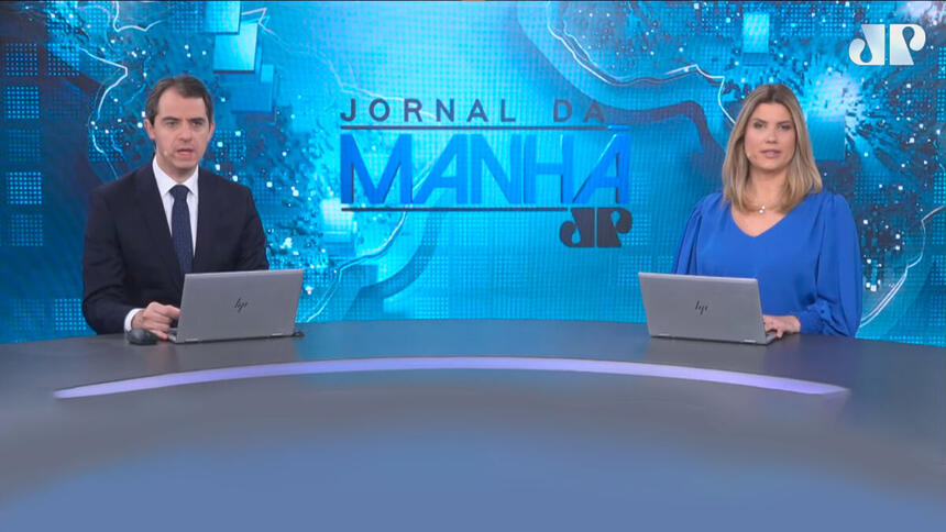 Apresentadores iniciam o Jornal da Manhã de sexta-feira, 17 de setembro; programa estará na TV Jovem Pan News