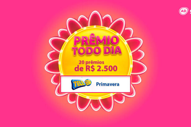 Logo do Prêmio Todo Dia da Tele Sena de Primavera 2021