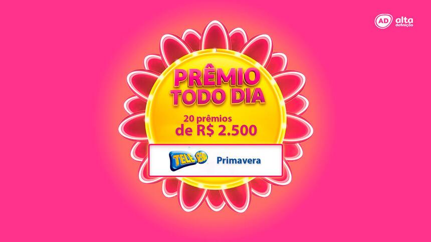 Logo do Prêmio Todo Dia da Tele Sena de Primavera 2021