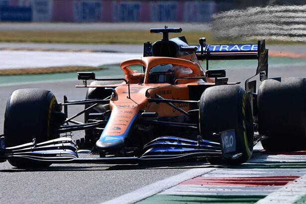 Carro de Daniel Ricciardo, durante o GP da Itália de Fórmula 1