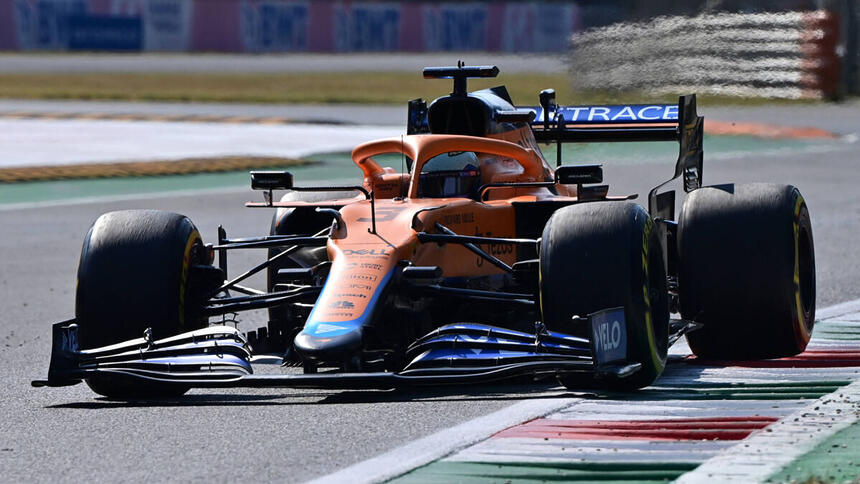 Carro de Daniel Ricciardo, durante o GP da Itália de Fórmula 1