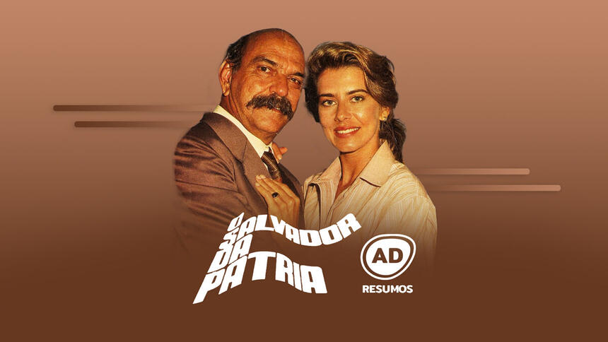 Divulgação do resumo semanal da novela O Salvador da Pátria, exibida no canal Viva