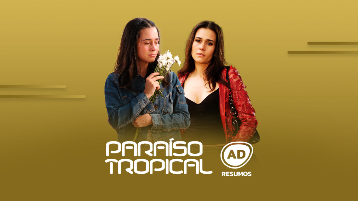 Divulgação do resumo diário da novela Paraíso Tropical exibida no canal Viva