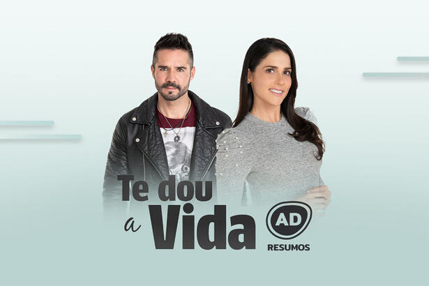 Divulgação do resumo diário da novela Te Dou a Vida, exibida no SBT