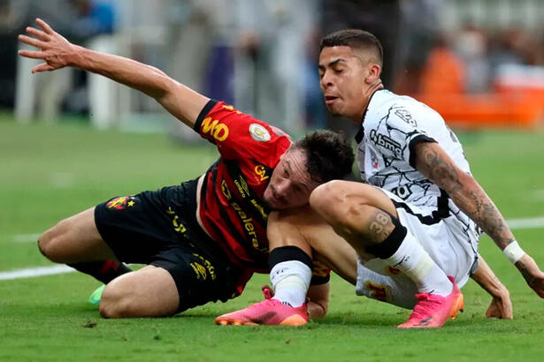 Trecho do jogo Sport x Corinthians na TV Globo