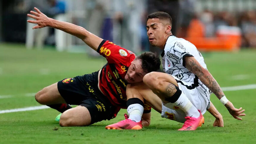 Trecho do jogo Sport x Corinthians na TV Globo