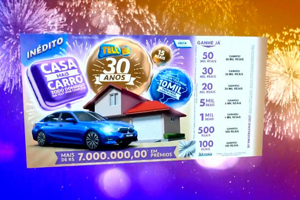 Trecho da abertura da Tele Sena de 30º aniversário