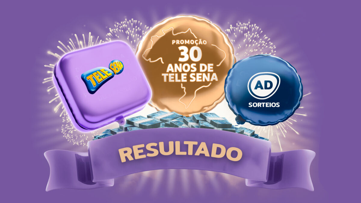 Divulgação do resultado da promoção Tele Sena 30 Anos