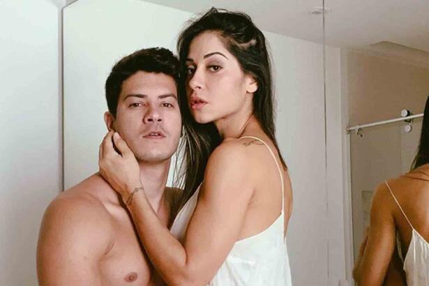 Mayra Cardi e Arthur Aguiar juntos em um ensaio