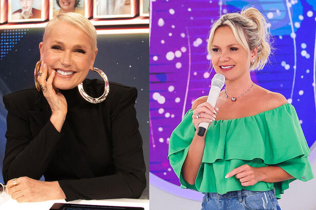 Xuxa no Dança dos Famosos e Eliana apresentando o programa do dia 03 de setembro no SBT