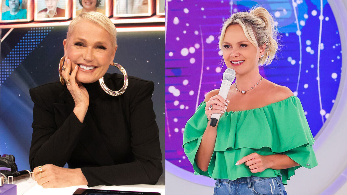 Xuxa no Dança dos Famosos e Eliana apresentando o programa do dia 03 de setembro no SBT
