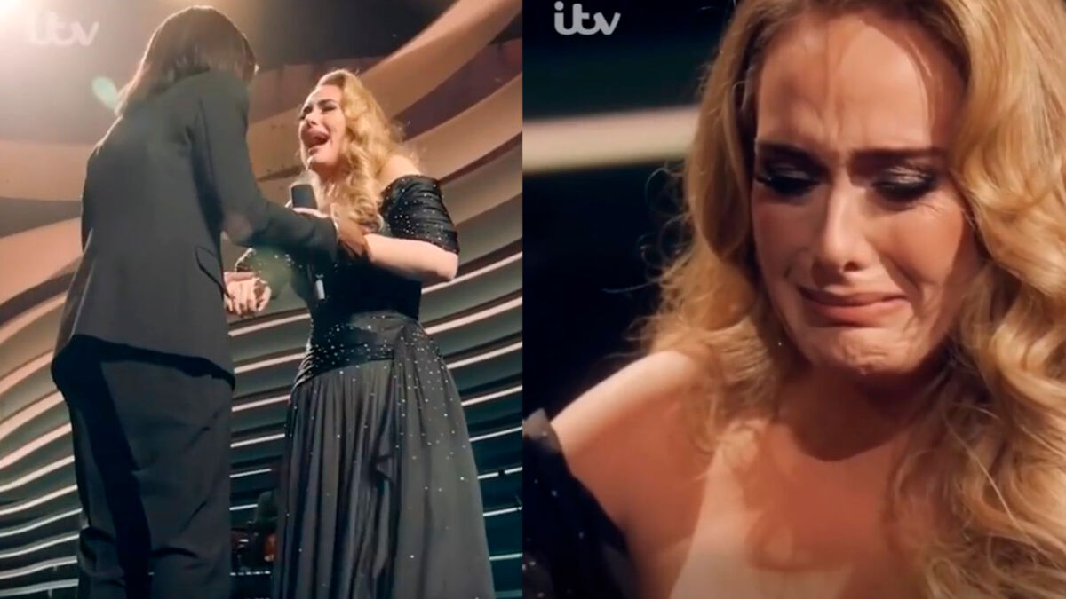 Adele abraça sua professora no palco do An Audience With Adele
