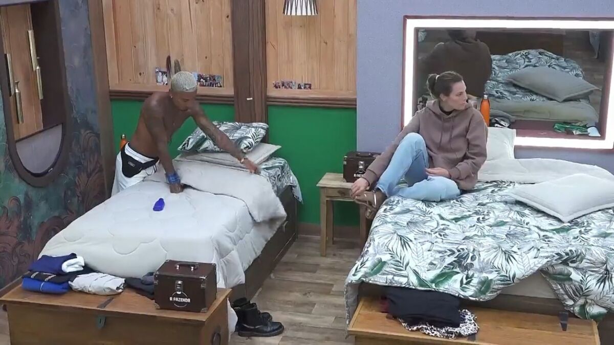 Em conversa com MC Gui, Dynho Alves e Gui, Dayane desejou ter vontade de ser eliminada de A Fazenda 13.