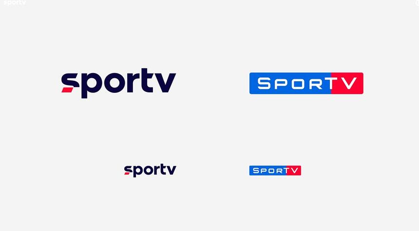 Novo logo do SporTV em comparação ao antigo