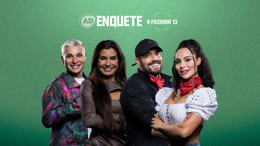 MC Gui, Marina Ferrari, Bil Araújo e Aline Mineiro na Enquete da 13ª Roça de A Fazenda 13