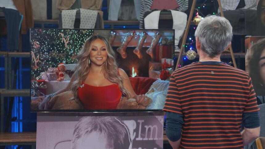 Mariah Carey conversa com Serginho Groisman através da televisão