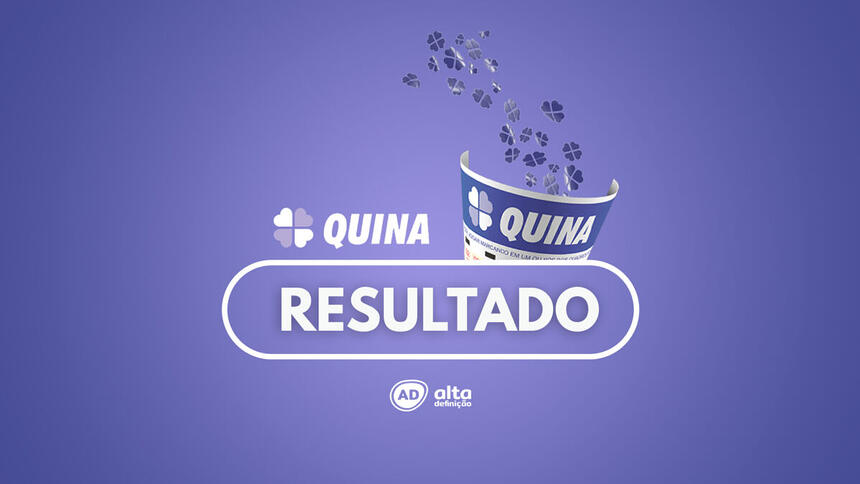 Logo do resultado da Quina da Caixa