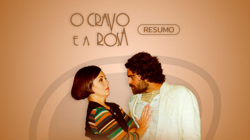 Logo do resumo diário de O Cravo e a Rosa