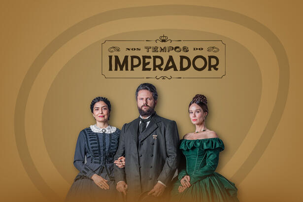 Logo do resumo diário da novela Nos Tempos do Imperador