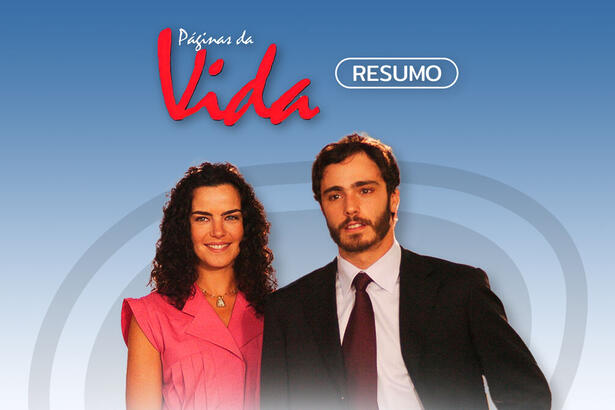 Logo do resumo diário da novela Páginas da Vida