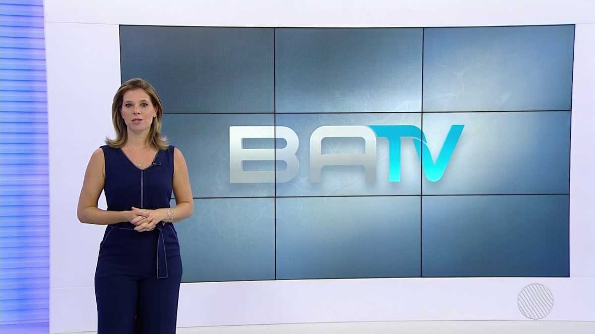 Camila Marinho nos estúdios do BATV, na TV Bahia