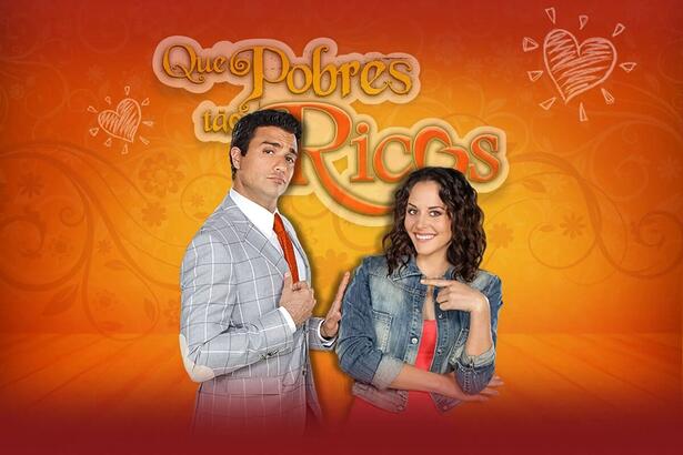 Jaime Camil e Zuria Vega em cena de 'Que Pobres Tão Ricos'