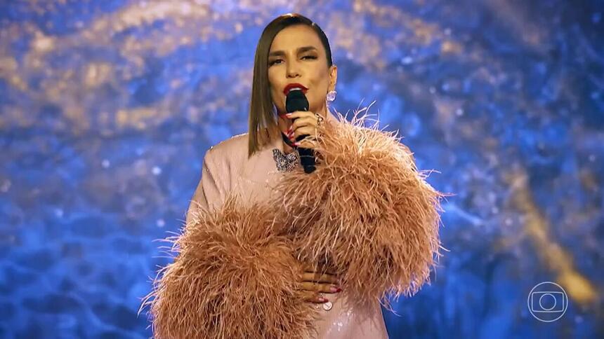 Ivete Sangalo nos estúdios do The Masked Singer Brasil - episódio de 23 de janeiro