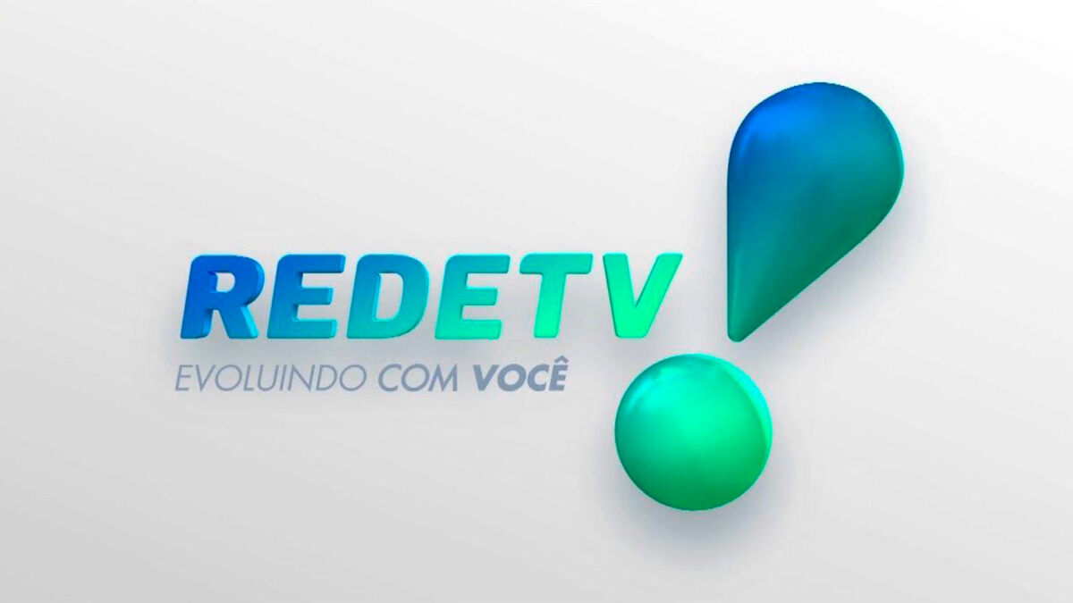 Logo da RedeTV! com o slogan Evoluindo com Você