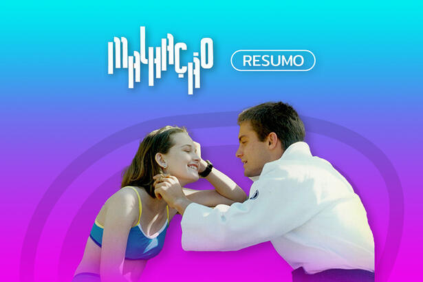 Logo do resumo diário de Malhação 1996 no canal Viva