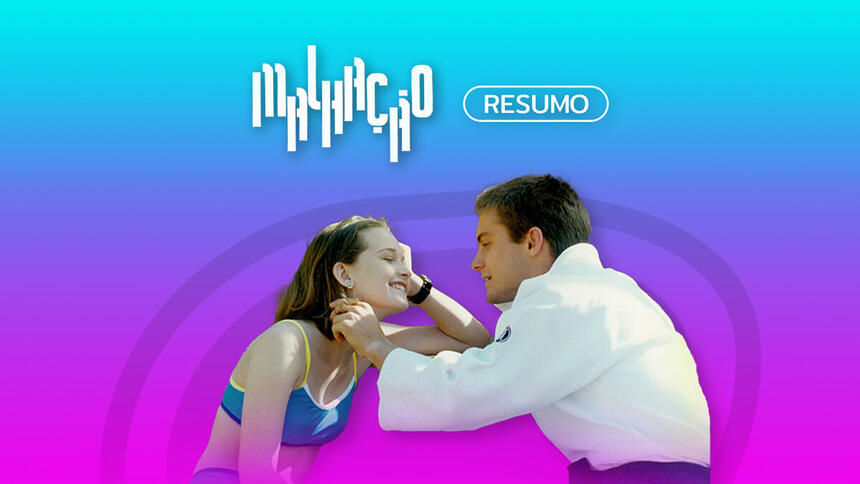 Logo do resumo diário de Malhação 1996 no canal Viva