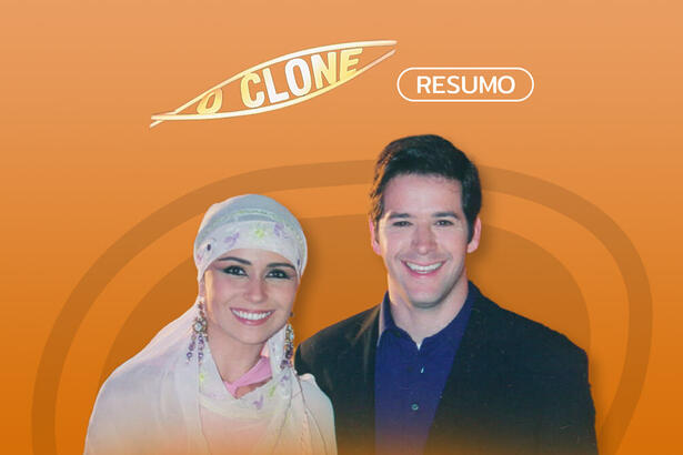 Logo do resumo diário da novela O Clone