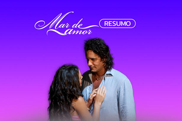 Logo do resumo semanal da novela Mar de Amor, exibida no SBT