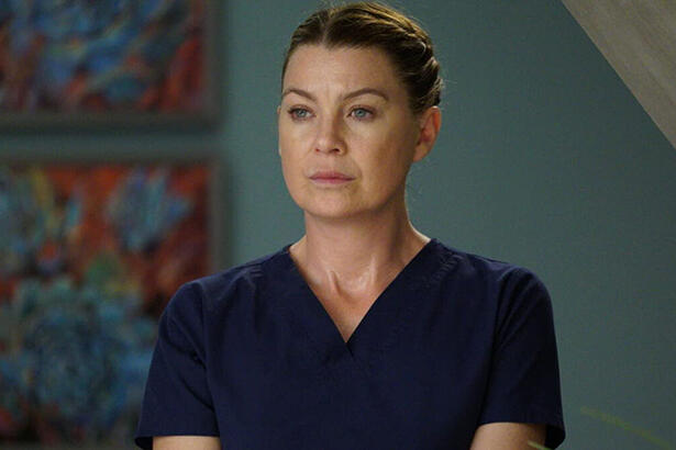 Ellen Pompeo em cena de Grey's Anatomy