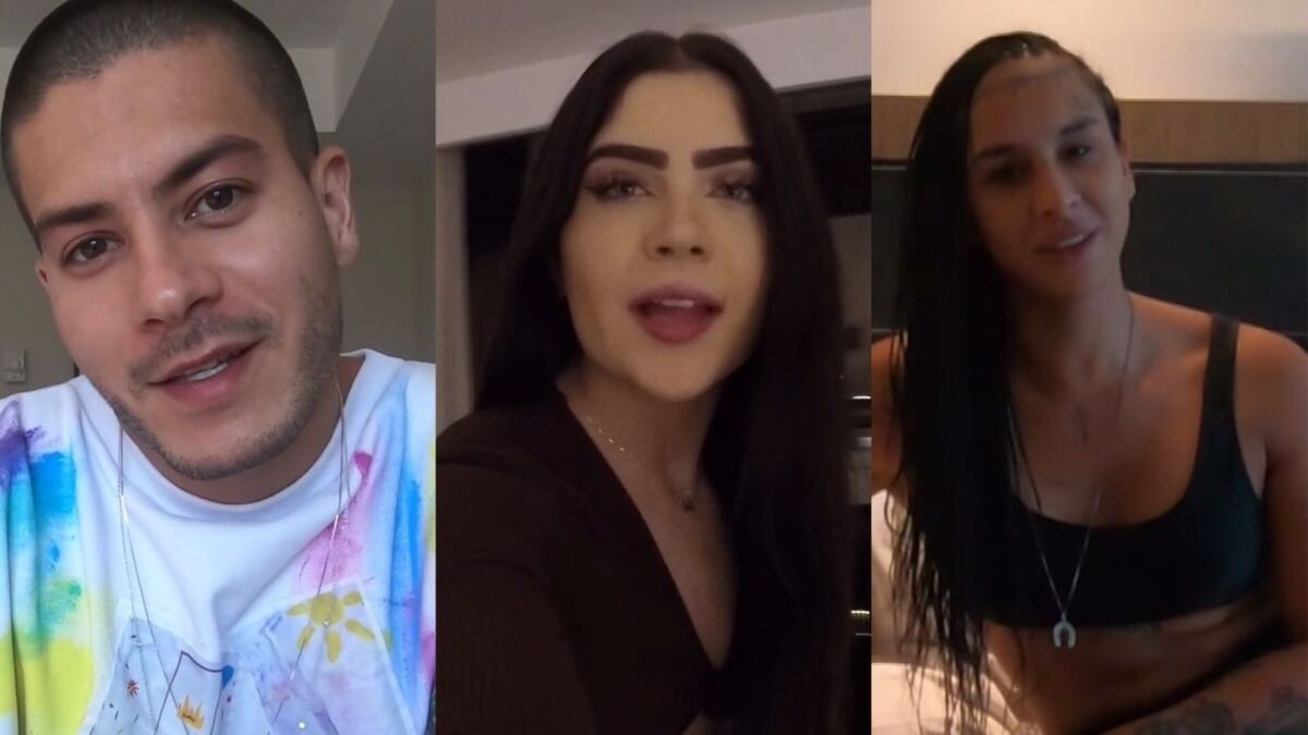 Arthur, Jade e Linn, participantes do BBB 22