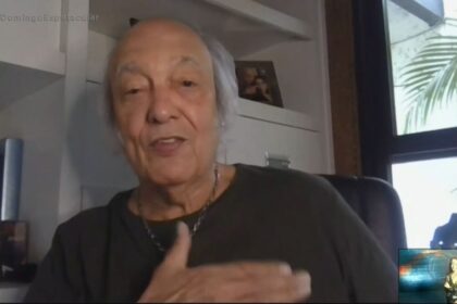 Erasmo Carlos em trecho da entrevista, gravada via videoconferência para o Domingo Espetacular