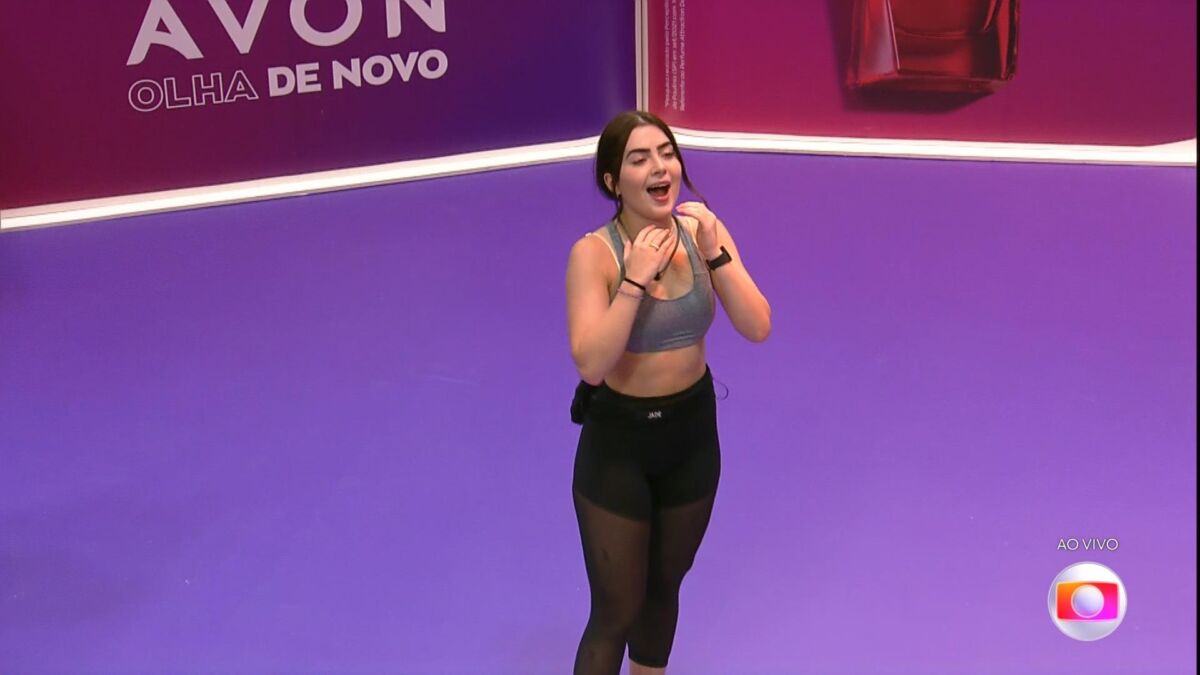 Jade comemora segunda vitória na prova do líder do BBB 22