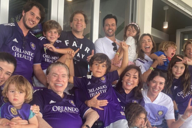 Silvio Santos, filhas e genros no estádio do Orlando City