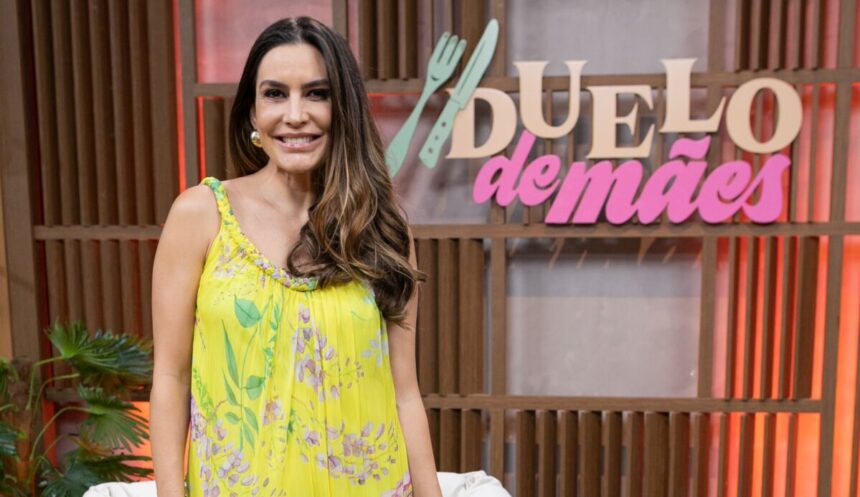 Ticiana Villas Boas nos estúdios do Duelo de Mães