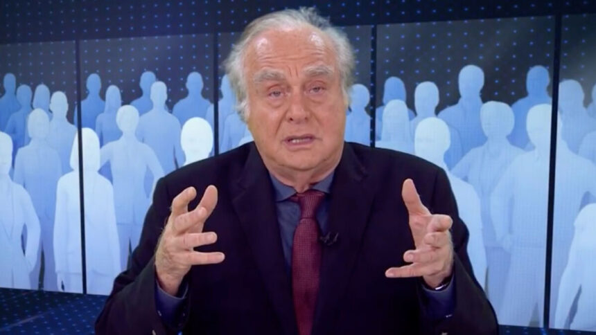 Arnaldo Jabor durante participação em programas da TV Globo