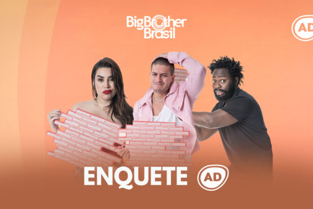 Naiara, Arthur e Douglas na divulgação da Enquete do 3º Paredão do BBB 22