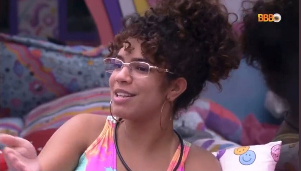 Maria no quarto lollipop do BBB 22.