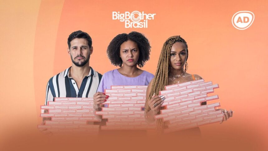 Rodrigo, Jessilane e Natália no paredão do BBB 22.