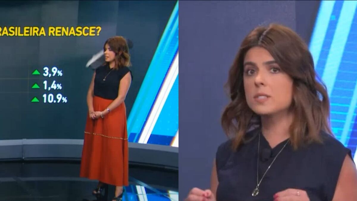 Parte do cenário cai em cima de Camila Abdelmalack