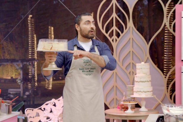 Carlo Porto em trecho do Bake Off Celebridades - episódio exibido em 19 de março