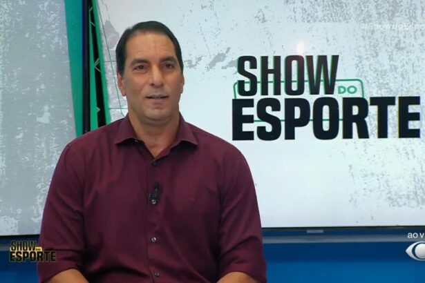 Edmundo participando do programa Show do Esporte